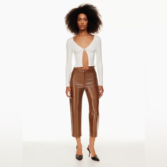 Wilfred Melina cropped pant in Cognac - Picture 2 of 4